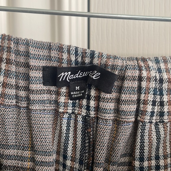 Madewell Glen Plaid Knit Wide-Leg Crop Pants in size medium - Picture 4 of 4
